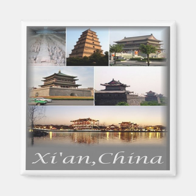 Aimant zCN014 XIAN CHINA & TERRACOTTA ARMÉE, Asie, Frigo (Devant)