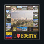 Aimant zCO004 BOGOTA' I Love, Mosaic, America, Fridge<br><div class="desc">Vous y trouverez le souvenir de vos vacances. Cette catégorie contient des aimants frigorifiques de nombreux endroits en Colombie. Amaze amis et parents avec les souvenirs uniques de votre grand voyage! Essayez-nous !</div>