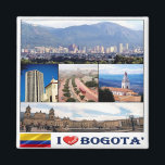Aimant zCO012 BOGOTA' I Love, Mosaic, Colombie, Réfrigéra<br><div class="desc">Vous y trouverez le souvenir de vos vacances. Cette catégorie contient des aimants frigorifiques de nombreux endroits en Colombie. Amaze amis et parents avec les souvenirs uniques de votre grand voyage! Essayez-nous !</div>