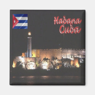 Aimant zCU007 HAVANA, Phare, Cuba, Amérique, Frigo