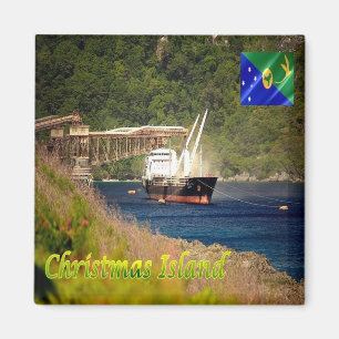 Aimant zCX005 CHRISTMAS ISLAND, Panorama, Océanie, Frigo