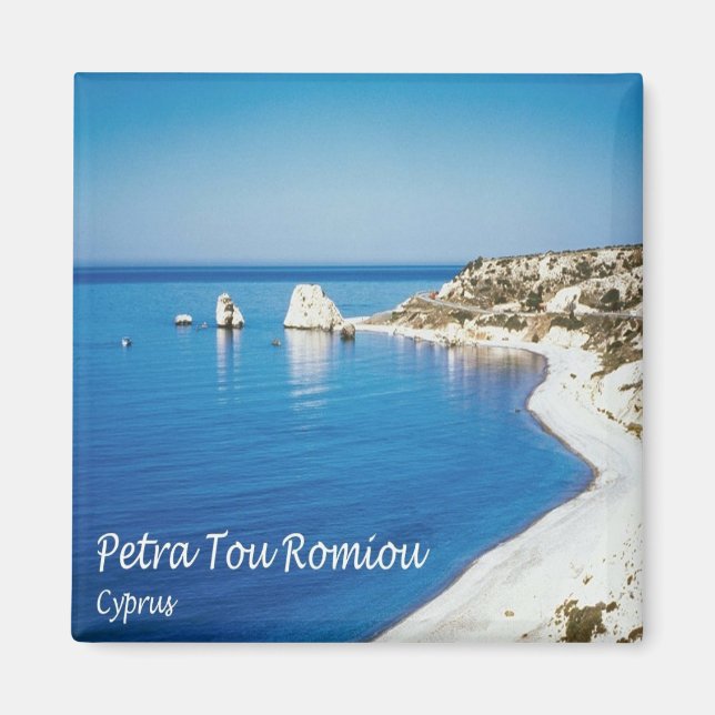 Aimant zCY008 PETRA TOU ROMIOU Chypre, Frigo (Devant)