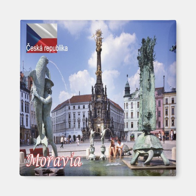 Aimant zCZ014 MORAVIA République tchèque, Fridge (Devant)