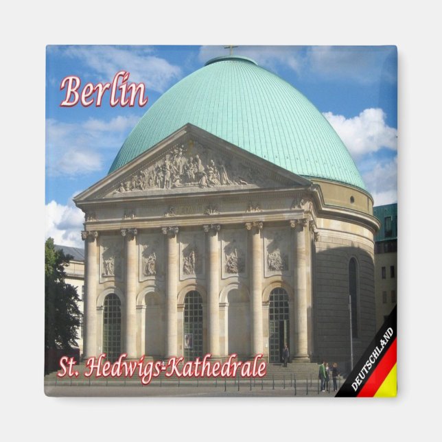Aimant zDE062 Cathédrale de BERLIN Saint-Hedwig, Réfrigér (Devant)