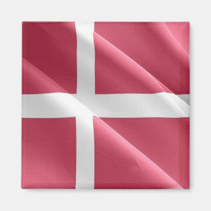 Aimant zDK002 DANOIS agitant DRAPEAU Danemark, Frigo