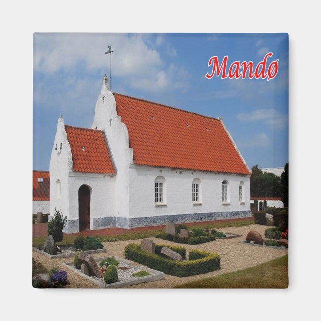 Aimant zDK010 MANDØ KIRK Iles frisonnes Danemark, Fridge (Devant)