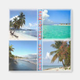 Aimant zDO004 DOMINICAN REPUBLIC, Mosaic, America, Fridge