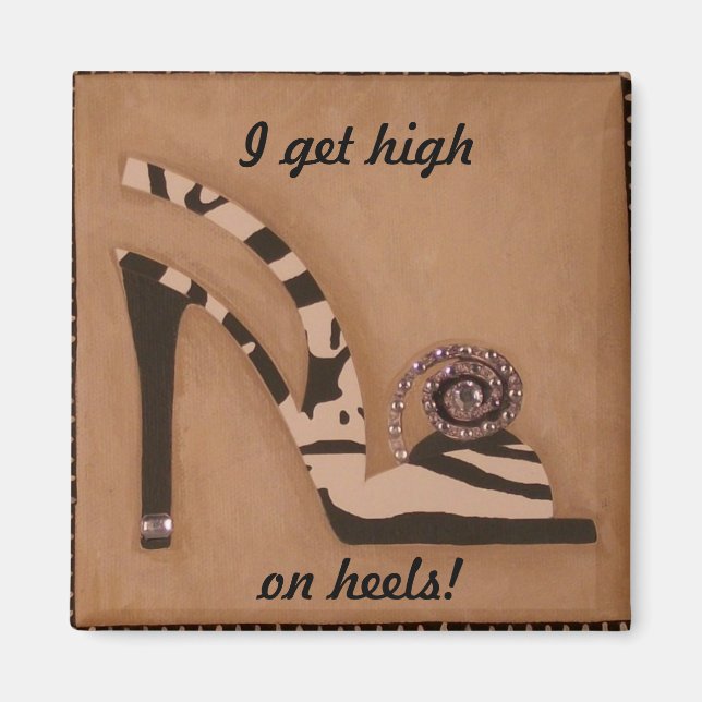 Aimant Zèbre, Bébé ! (Devant)