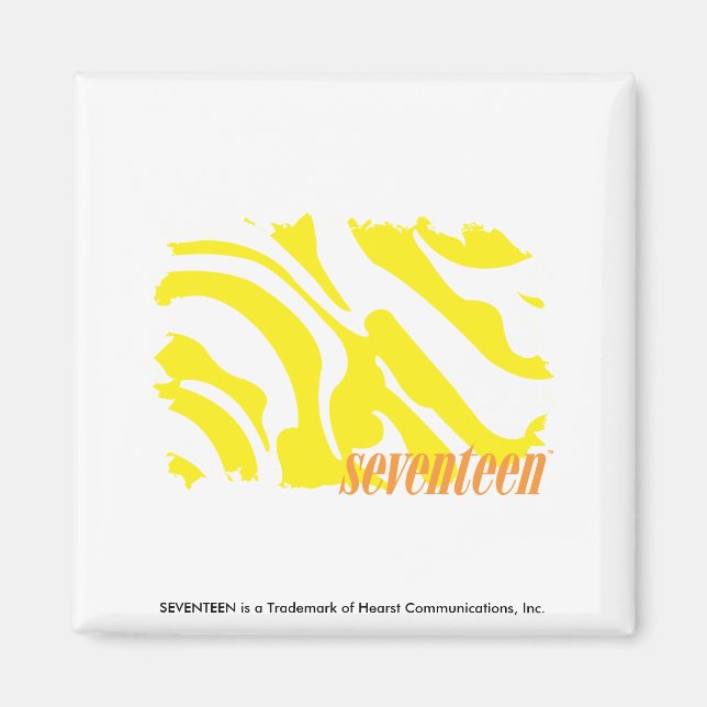 Aimant Zèbre Jaune 2 (Devant)