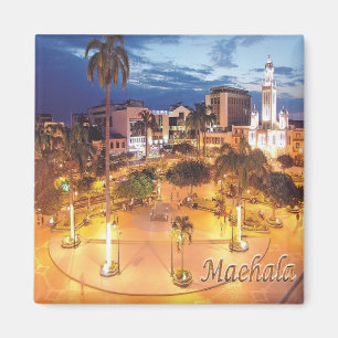 Aimant zEC014 MACHALA, Équateur, Amérique, réfrigérateur