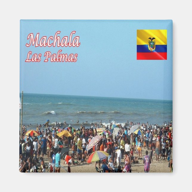 Aimant zEC016 MACHALA, Las Palmas, Equateur, Réfrigérateu (Devant)