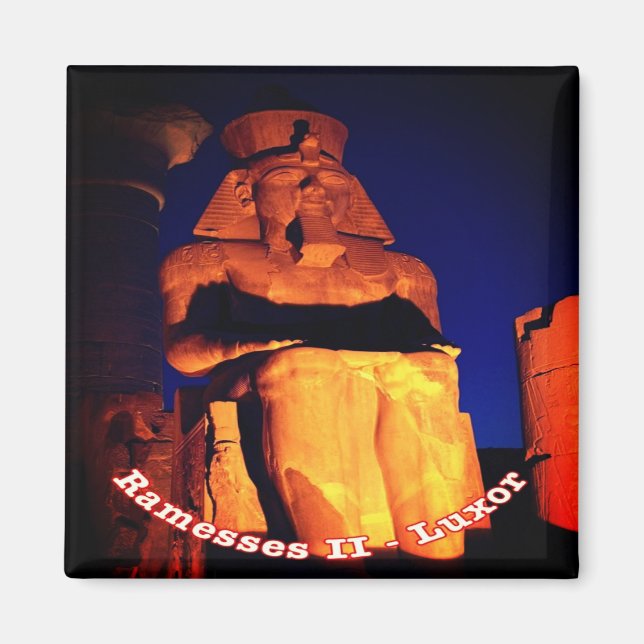 Aimant zEG038 LUXOR, Ramesses II, EGYPTE, Afrique, Réfrig (Devant)