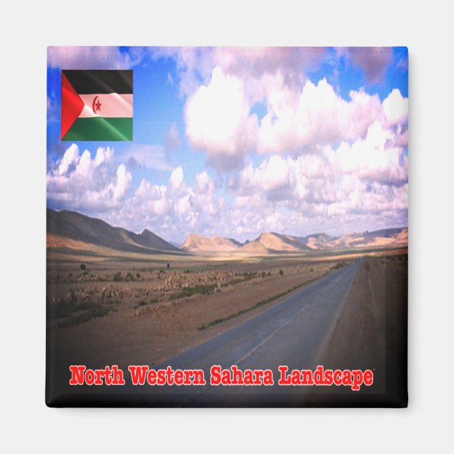 Aimant zEH005 NORTH WESTERN SAHARA, Réfrigérateur (Devant)