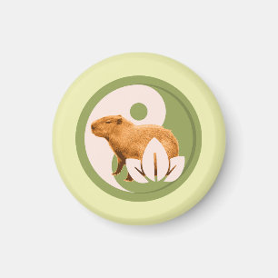 Aimant Zen Capybara Yin Yang
