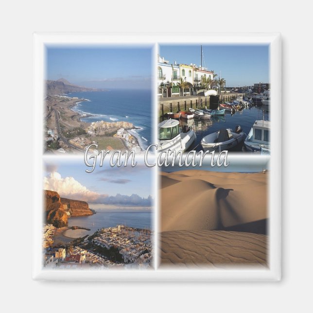 Aimant zES005 GRAN CANARIA, Canary Islands, Spain, Fridge (Devant)