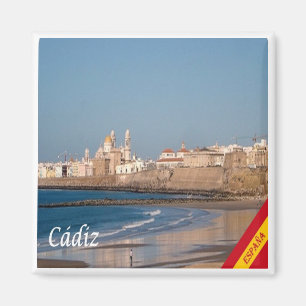 Aimant zES028 CADIZ panorama Espagne, Frigo
