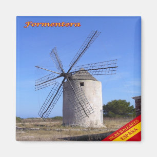 Aimant zES062 FORMENTERA WINDMIL, Baléares Espagne, Frigo