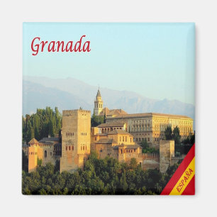 Aimant zES072 GRENADE panorama Spain, Fridge