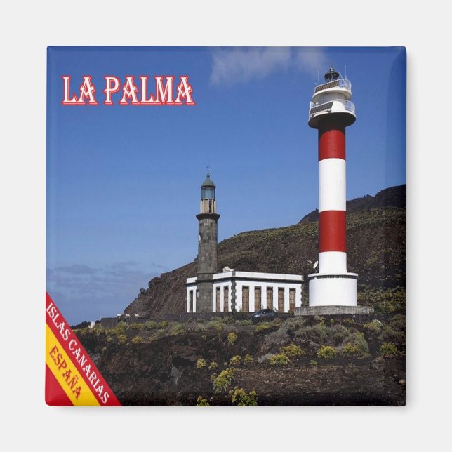 Aimant zES080 LA PALMA, LIGHTHOUSE, Espagne, Frigo (Devant)