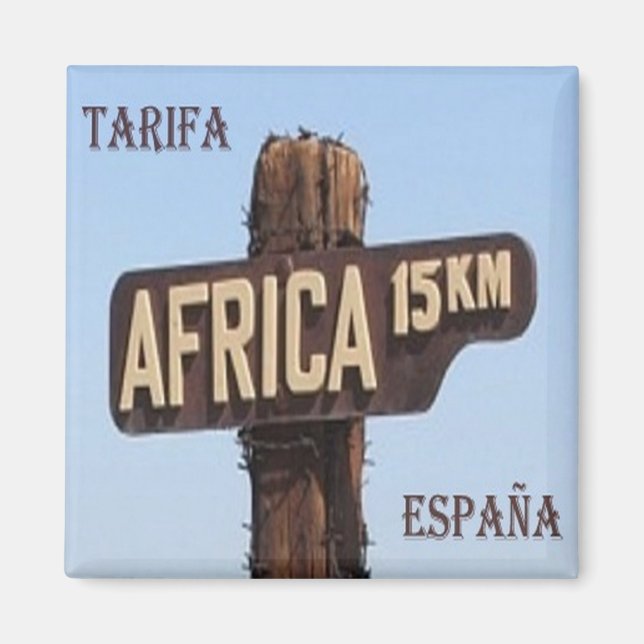 Aimant zES134 TARIFA 15,oo kms Afrique, Espagne, Fridge (Devant)