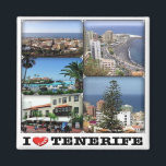 Aimant zES142 TENERIFE Puerto de la Cruz "I Love", Frigo<br><div class="desc">Vous y trouverez le souvenir de vos vacances. (zES142 TENERIFE Puerto de la Cruz,  aimant frigo "I Love"). Amaze amis et parents avec les souvenirs uniques de votre voyage. Essaie-nous ! #LeoPepeDesign - europe espagne,  leopepedesign,  voyage photo tourisme,  cadeau souvenir gadget frigo aimant,  collage mosaïque pot pourri.</div>