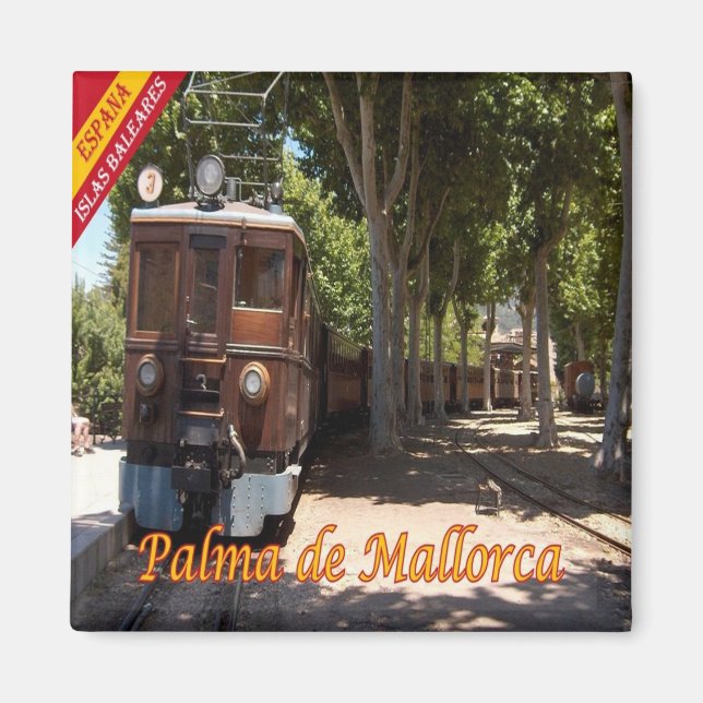 Aimant zES152 PALMA DE MALLORCA, Ferrocarril de Sóller, (Devant)