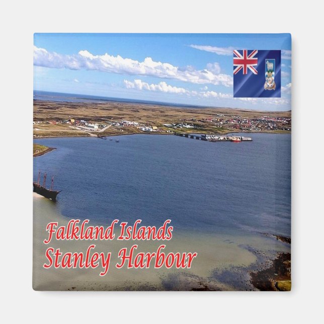 Aimant zFK007 STANLEY Harbour, Falkland Islands, Fridge (Devant)