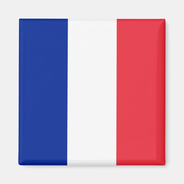 Aimant zFR001 DRAPEAU Français, France, Frigo (Devant)