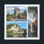 Aimant zFR033 DORDOGNE, France, Fridge<br><div class="desc">Vous y trouverez le souvenir de vos vacances. Cette catégorie contient des aimants frigorifiques de nombreux endroits en Europe. (zFR033 DORDOGNE, France, aimant frigo). Amaze amis et parents avec les souvenirs uniques de votre voyage. Essaie-nous ! #LeoPepeDesign - château des milandes, font-de-gaume cave, la roque-gageac, europe république française, leopepedesign, voyage...</div>