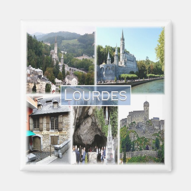 Aimant zFR038 LOURDES, France, Fridge (Devant)