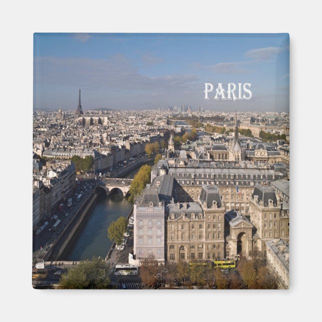 Aimant zFR066 PARIS panorama, France, Frigo (Devant)