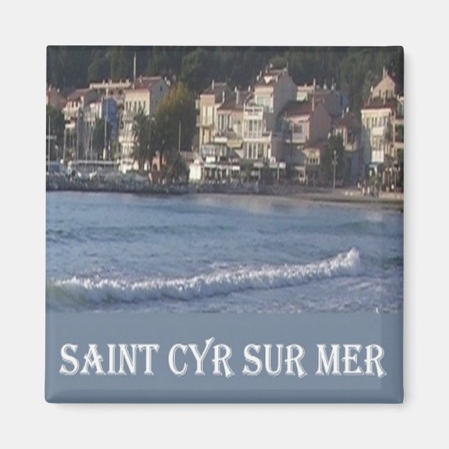 Aimant zFR076 SAINT-CYR-SUR-MER, Côte d'Azur, Frigo (Devant)