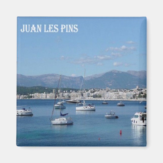 Aimant zFR093 JUAN LES PINS, Côte d'Azur, Frigo (Devant)