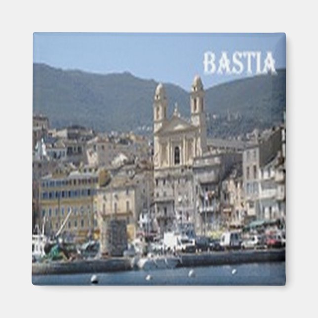 Aimant zFR125 BASTIA panorama, Corse, Frigo (Devant)