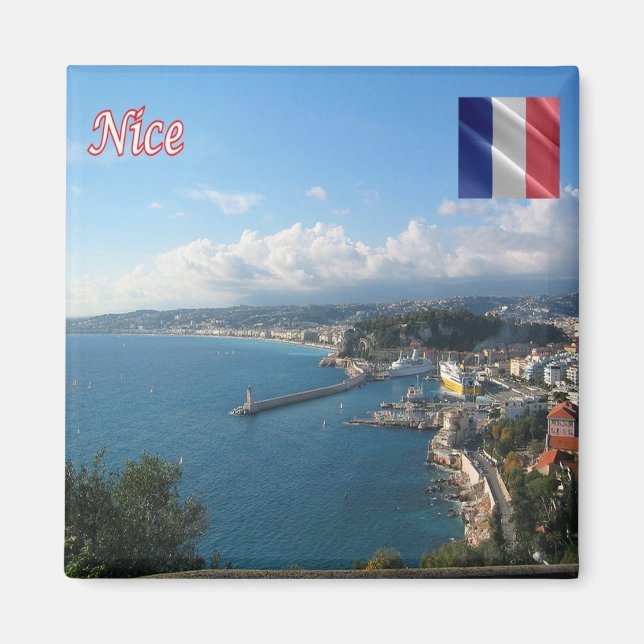 Aimant zFR134 NICE, Côte d'Azur, Fridge (Devant)