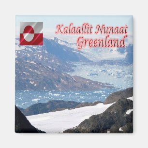 Aimant zGL011 GREENLAND, baie Nuuk, Nunaat Kalaallit,