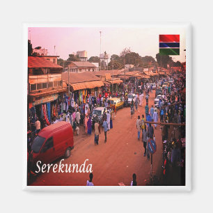 Aimant zGM008 SEREKUNDA Market, Gambie, Afrique, Fridge