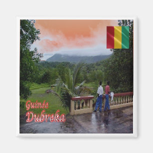 Aimant zGN004 DUBREKA, Panorama, Guinée, Afrique, Frigo