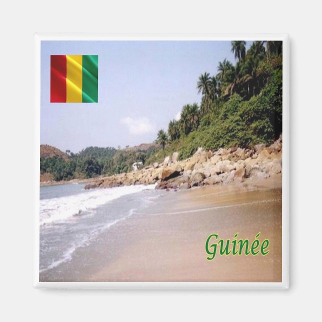 Aimant zGN008 GUINEA, Governor's Beach, Afrique, Fridge (Devant)