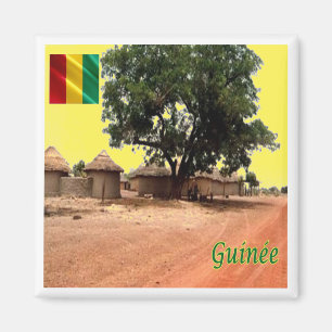 Aimant zGN009 GUINÉE, village de Siguiri, Afrique, réfrig