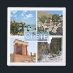 Aimant zGR021 potpourri of CRETE, Greece, Europe, Fridge<br><div class="desc">Here you will find the souvenir of your vacation. This category contains fridge magnets of many locations in Europe. (zGR021 potpourri of CRETE, Greece, Europe, fridge magnet). Amaze friends and relatives with the unique souvenirs from your great trip. Try us. #LeoPepeDesign - crete κρήτη elafonisi gortyn, knossos samariá gorge, europe...</div>