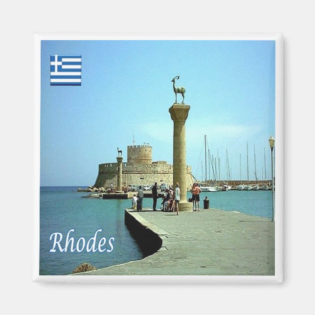 Aimant zGR039 RHODES, Grèce, Fridge (Devant)