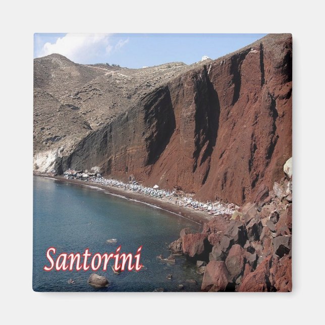 Aimant zGR072 SANTORINI Thera, Grèce, Frigo (Devant)