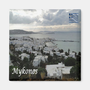 Aimant zGR106 MYKONOS Panorama, Grèce, Frigo