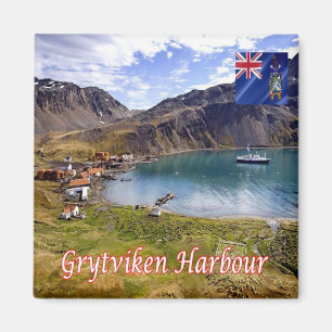 Aimant zGS009 ÎLES GRYTVIKEN, Géorgie du Sud S.S.Fridge
