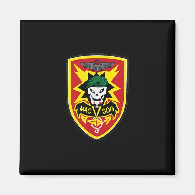 Aimant Zgxblwjhbsy Creations Co Macv-sog Vietnam War Mili (Devant)