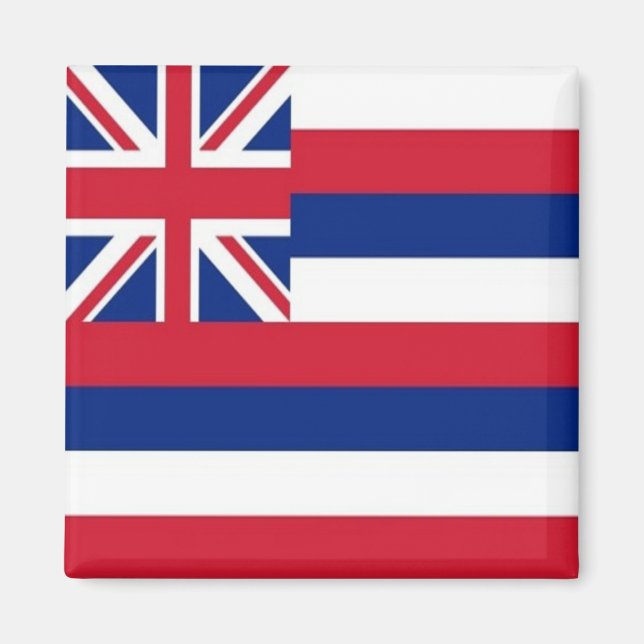Aimant zHI001 DRAPEAU HAWAII, Océanie, réfrigérateur (Devant)
