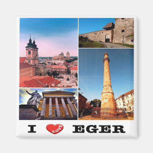 Aimant zHU006 EGER I Love - Mosaic - Hongrie - Fridge