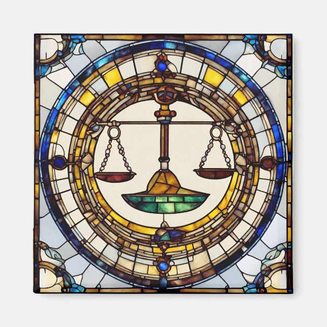 Aimant zidiaque Carré de 2 pouces (Devant)