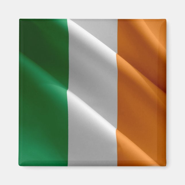 Aimant zIE002 IRLANDE, Drapeau, Réfrigérateur (Devant)
